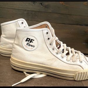 Lightly used white PF Flyer hightop